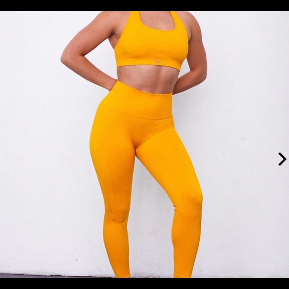 SET Active Daisy Box Bra Orange Yellow Daisy Color Mediumm - Picture 3 of 7